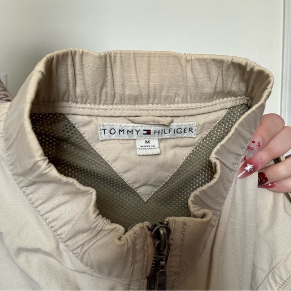 y2k tommy hilfiger cargo combat jacket medium - Picture 4 of 5